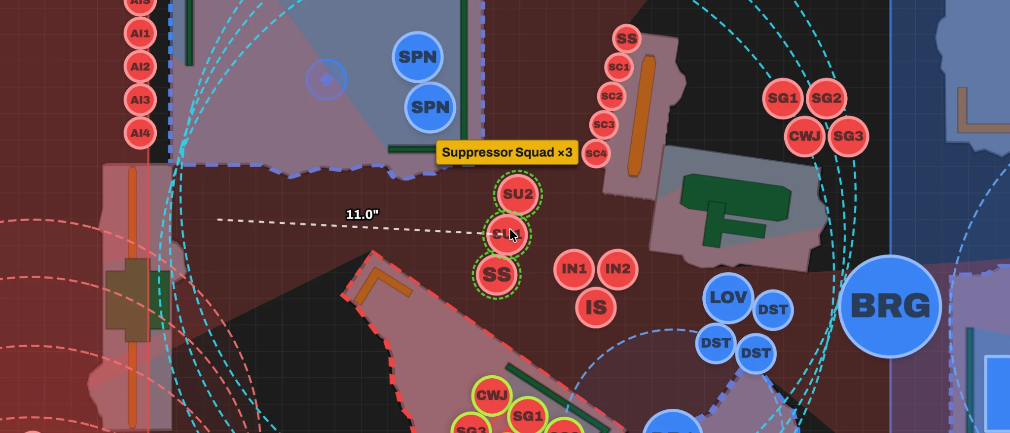 Measured opening routes prepared before a tournament round